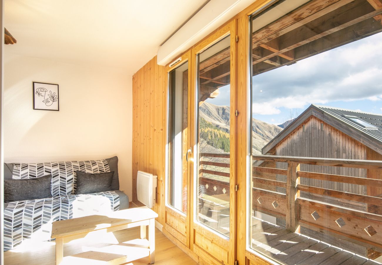 Studio in Saint-Sorlin-d´Arves - Bright studio 5 ppl, balcony, near ski station