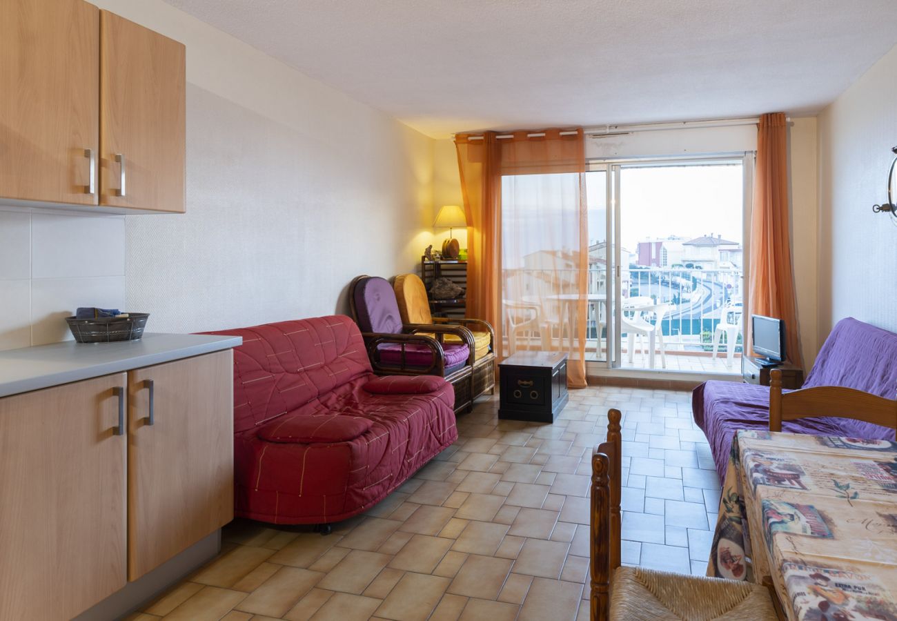 Studio in Agde - Studio 4 ppl, sea view balcony, pool, parking