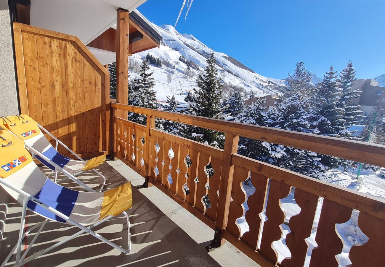 Studio in Les Deux Alpes - Bright studio 4/6 ppl, balcony, near the ski runs