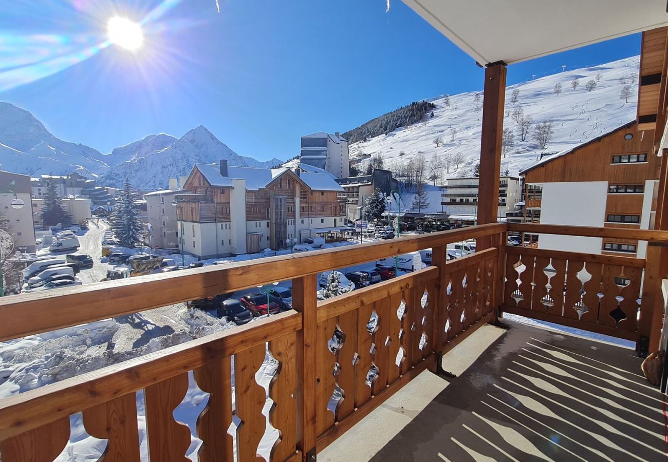 Studio in Les Deux Alpes - Bright studio 4/6 ppl, balcony, near the ski runs