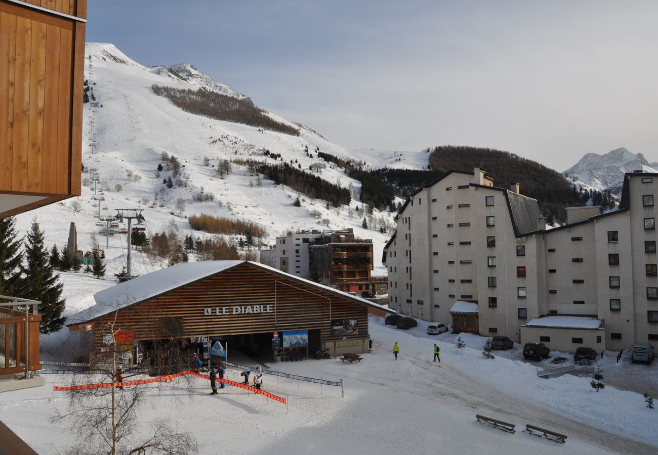 Studio in Les Deux Alpes - Studio 4 ppl with balcony, near the ski station