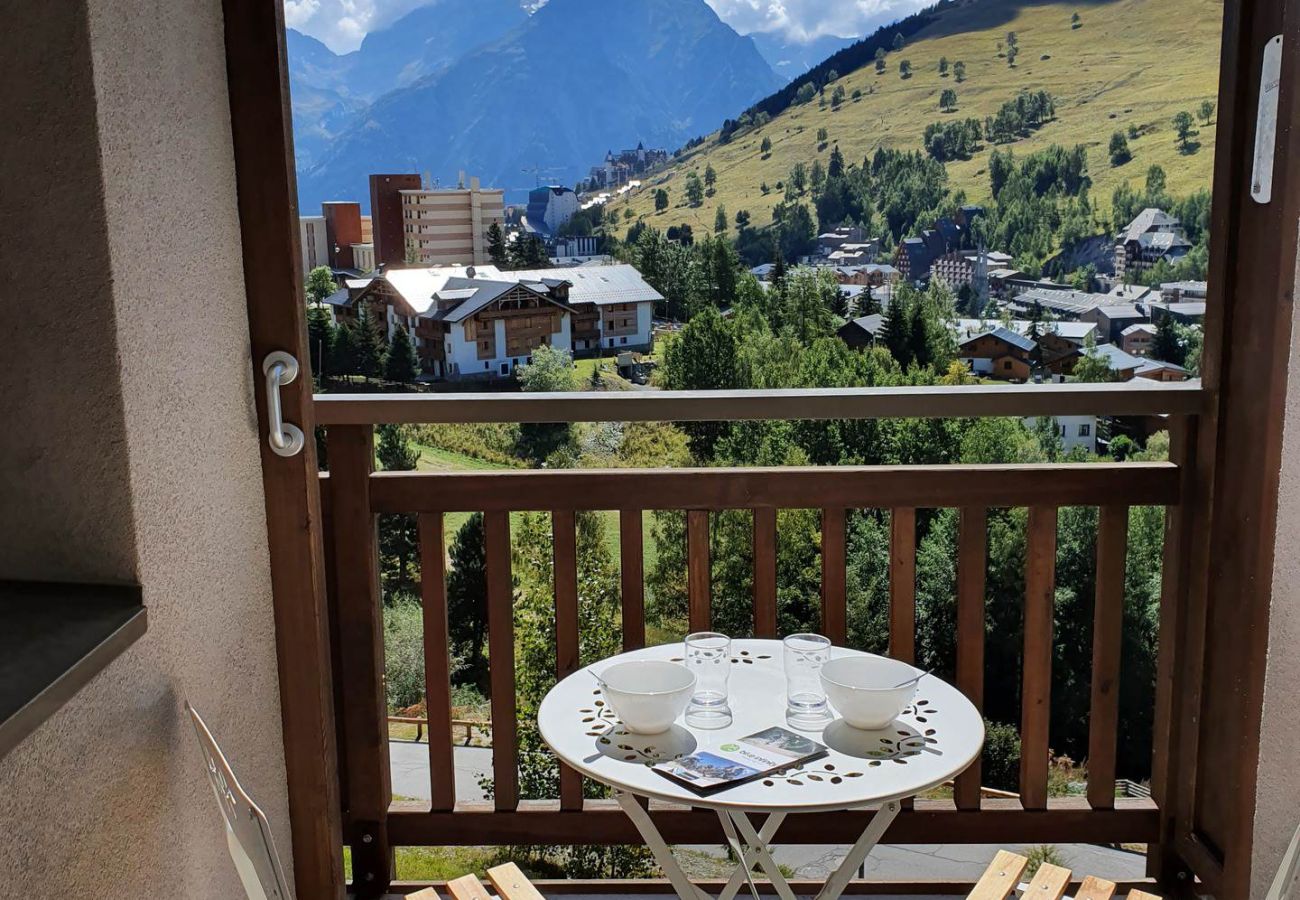 Studio in Les Deux Alpes - Studio 4 ppl, mountain view from the balcony