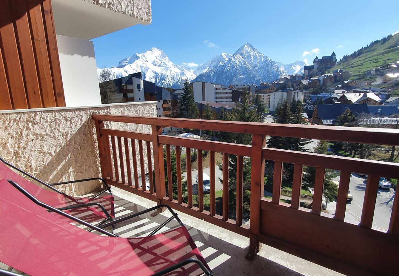 Apartment in Les Deux Alpes - Apt 4/6 ppl, balcony, near the ski station