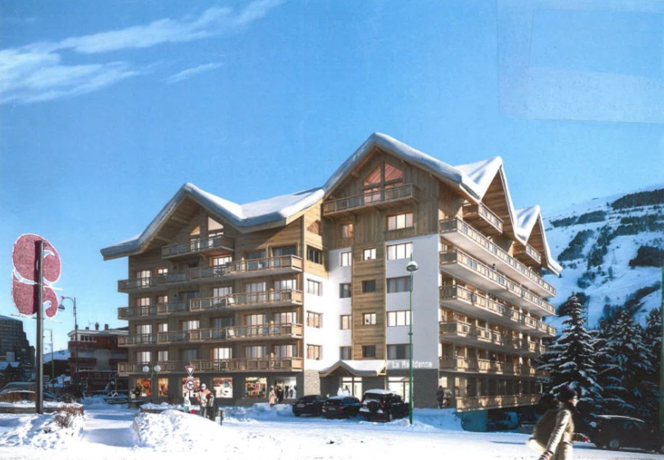 Apartment in Les Deux Alpes - Apartment 6 ppl, balcony with a mountain view