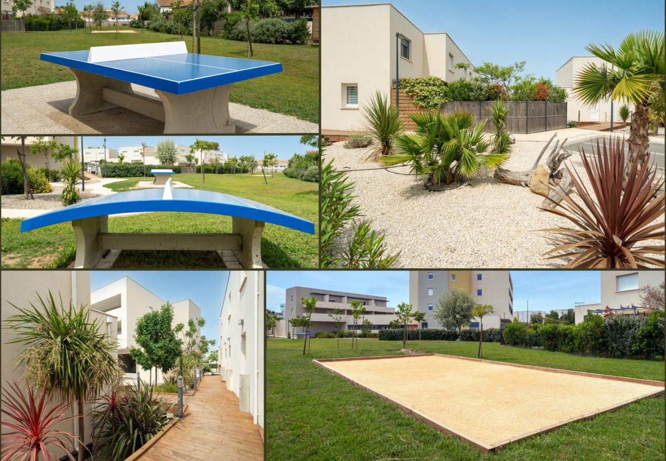 Villa in Sérignan - Air-conditioned villa with garden and swimming pool near the sea