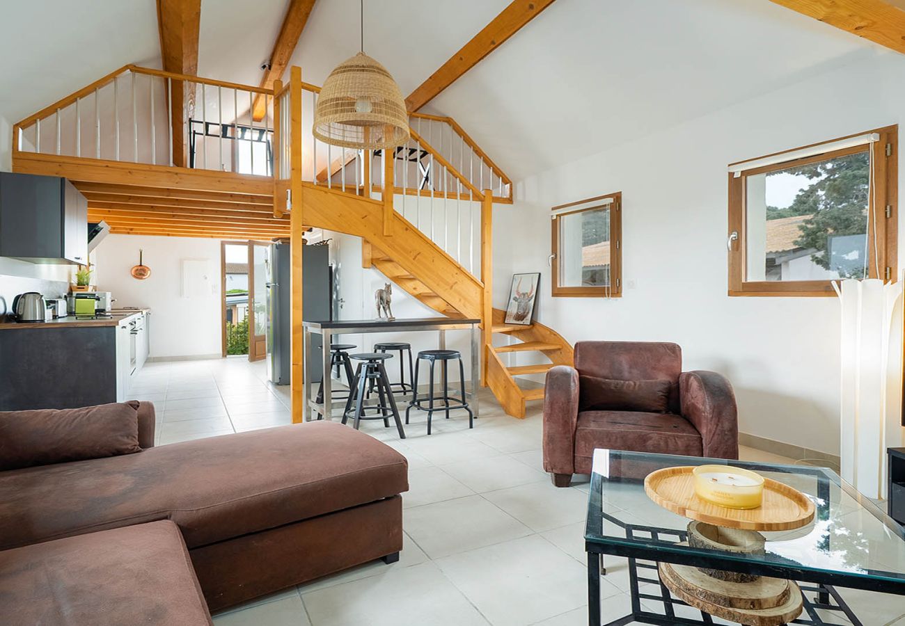 Studio in Le Grau-du-Roi - Mezzanine house for 4 people in a Ranch