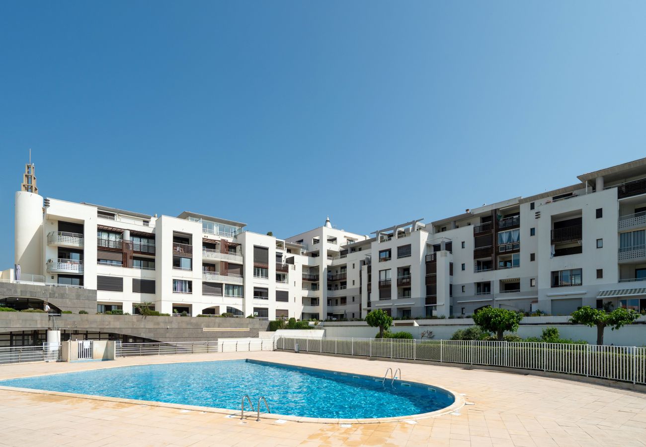 Apartment in Agde - Air-conditioned apt 4 pers sea view