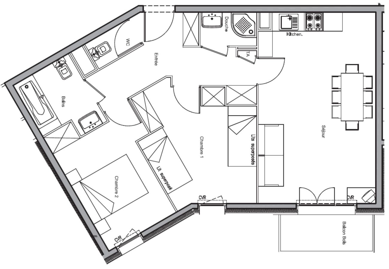 Apartment in Saint-Sorlin-d´Arves - Large Family Apartment - Mountain View - Sleeps 7/8
