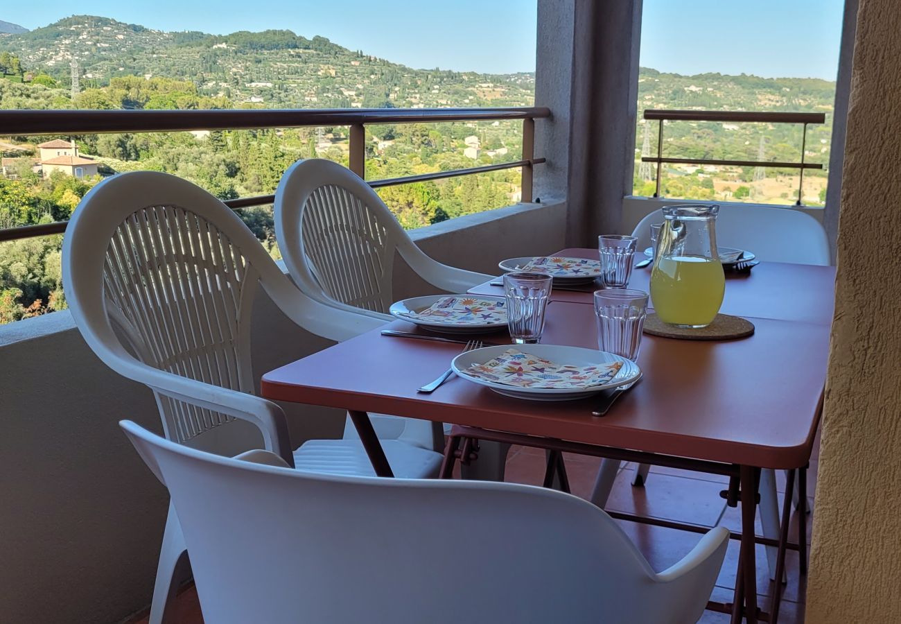 Apartment in Grasse - Flat with a magnificent view from the balcony, and a swimming pool