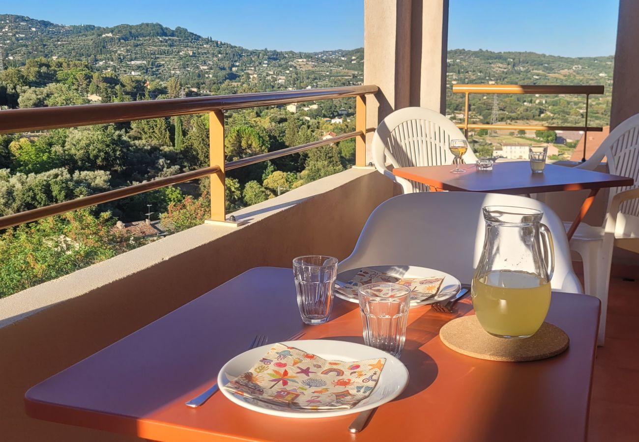Apartment in Grasse - Flat with a magnificent view from the balcony, and a swimming pool
