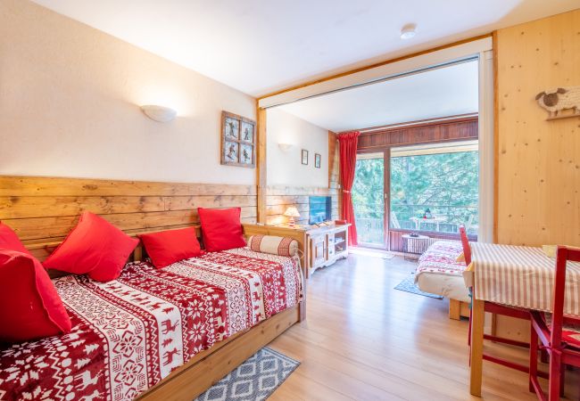 Studio in Les Deux Alpes - Studio apartment, downtown, mountain view