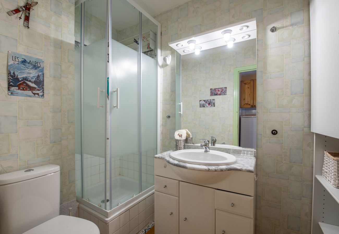 Studio in Les Deux Alpes - Studio apartment, downtown, mountain view
