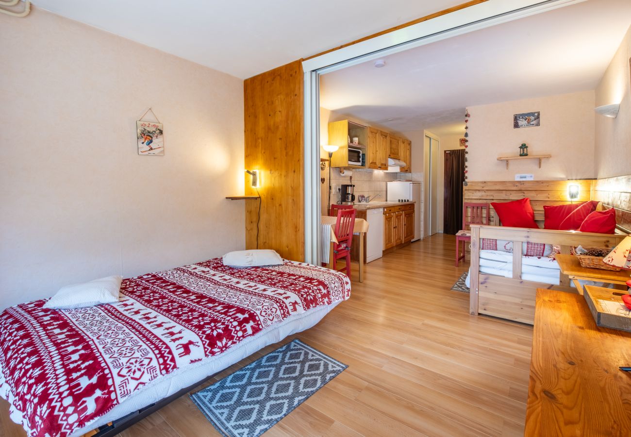 Studio in Les Deux Alpes - Studio apartment, downtown, mountain view