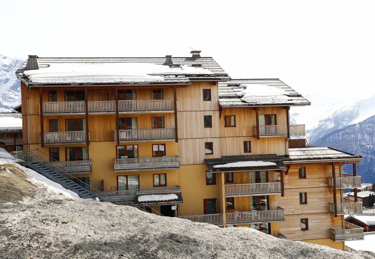 Appartement à Orcières - Appt 4/6 pers, balcon vue pistes, piscine chauffée