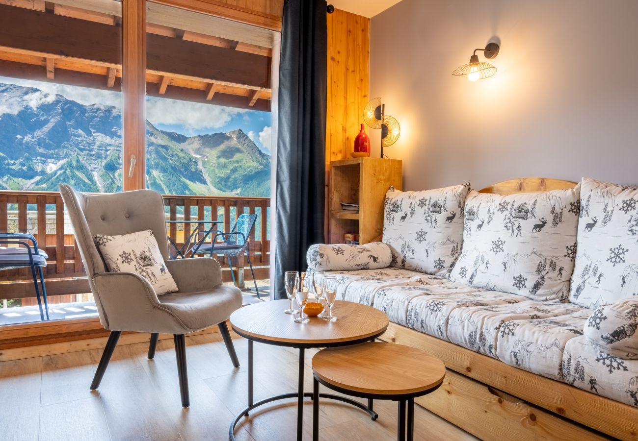 Appartement à Orcières -  2 pièces cabine 6 pers, balcon , piscine ,WIFI et parking