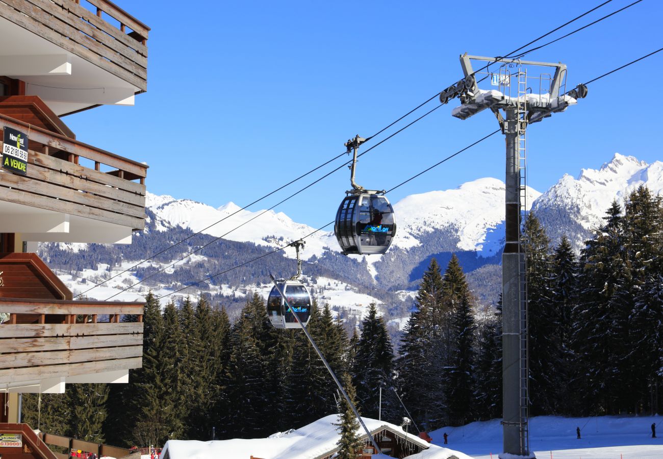 Appartement à Morillon - Appt au pied des pistes 4 pers avec balcon