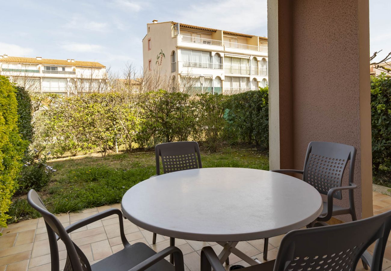 Appartement à Agde - Appt 4 pers, jardin, plage à 200m, parking privé