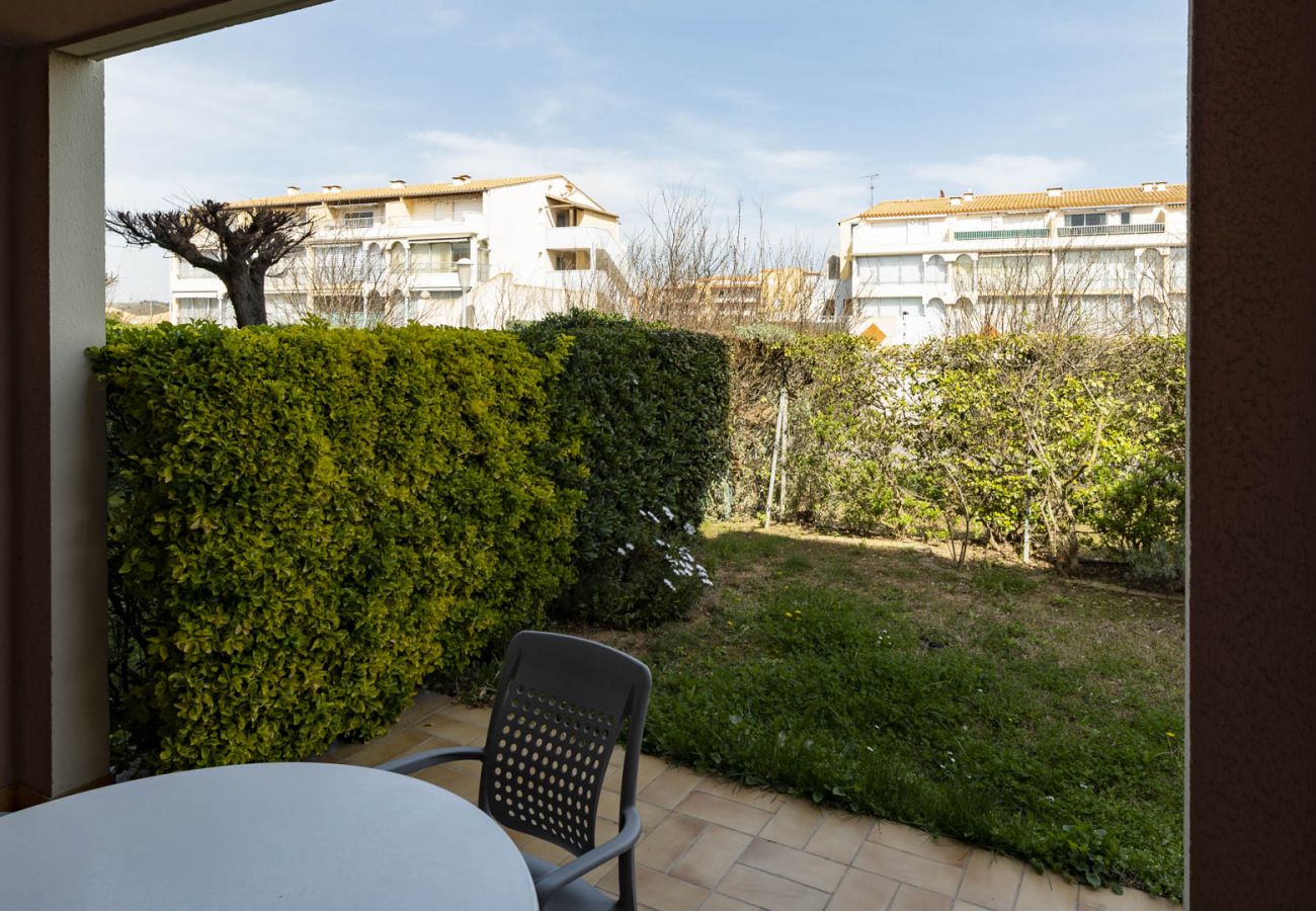 Appartement à Agde - Appt 4 pers, jardin, plage à 200m, parking privé