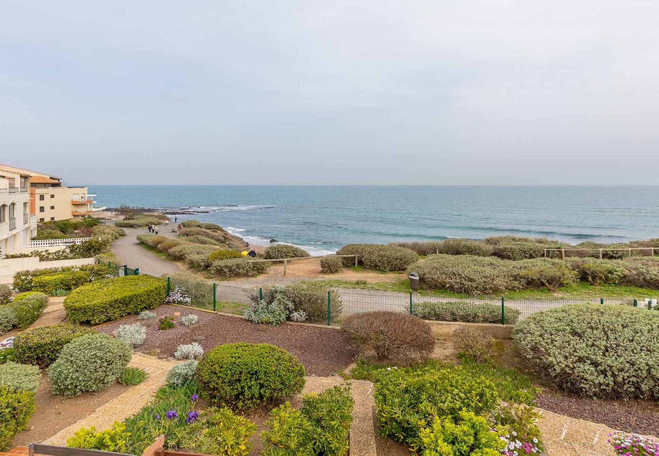 Studio à Agde - Studio 4 pers terrasse vue mer, parking privé