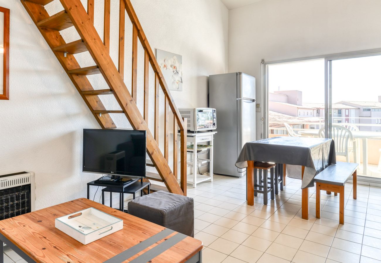 Appartement à Agde - Appt lumineux 4/6 pers, terrasse, piscine, parking