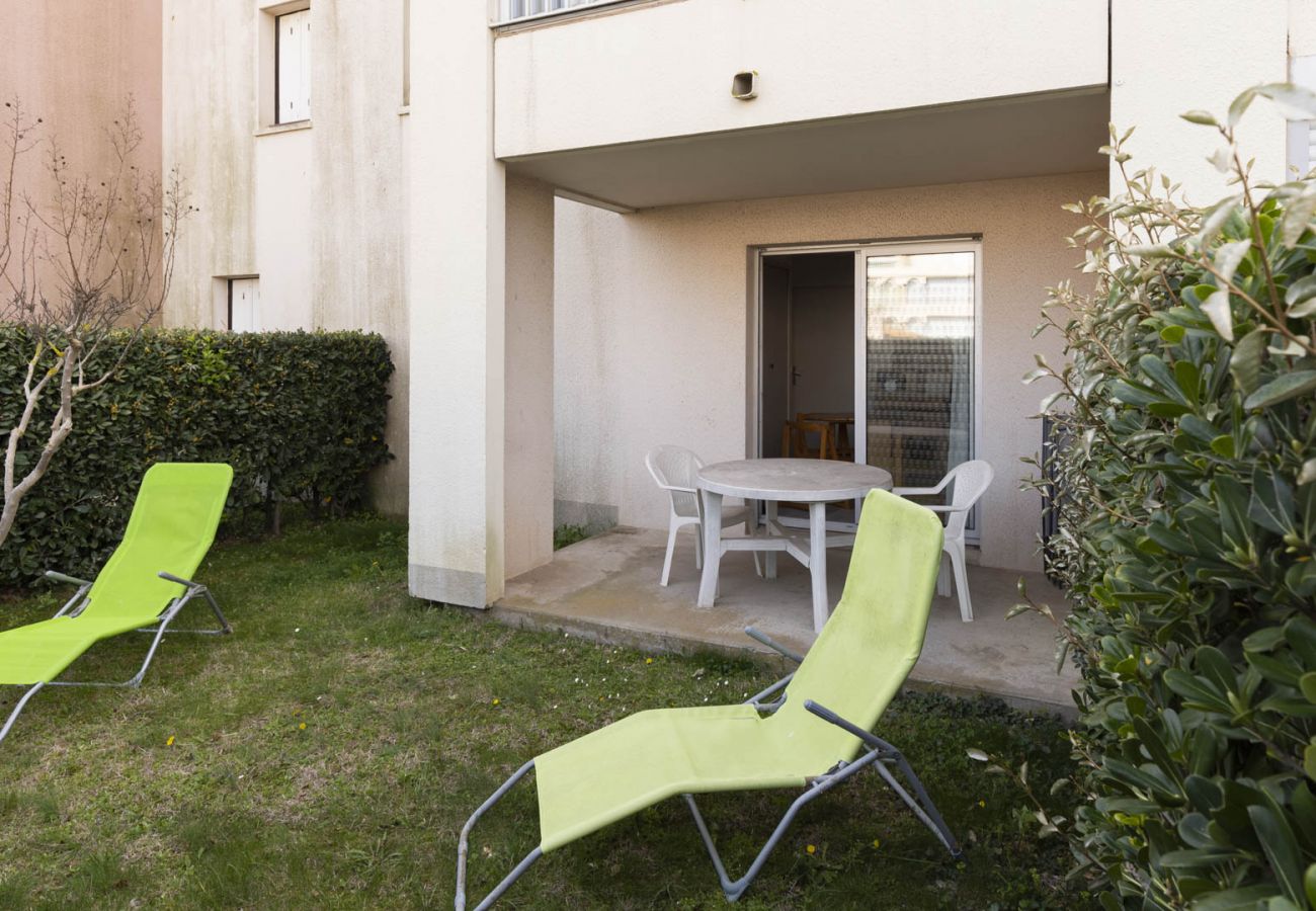 Appartement à Agde - Appt 4/6 pers avec jardin,  piscine, plage à 200m