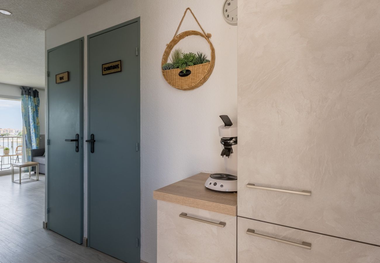 Appartement à Agde - Appt 6 pers vue lagon, balcon, piscine, parking