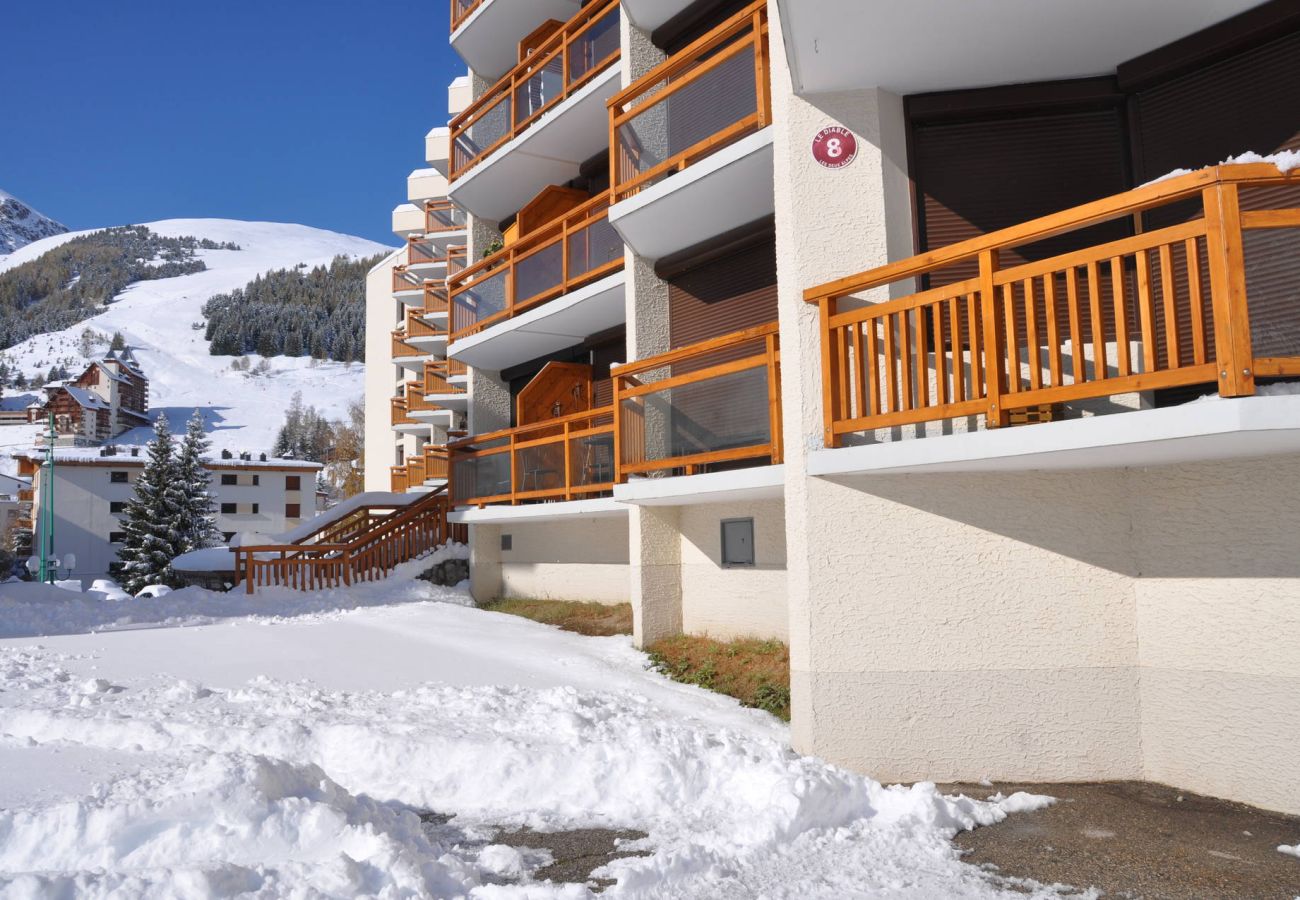 Appartement à Les Deux Alpes - Appt chaleureux 4/6 pers, balcon exposé sud