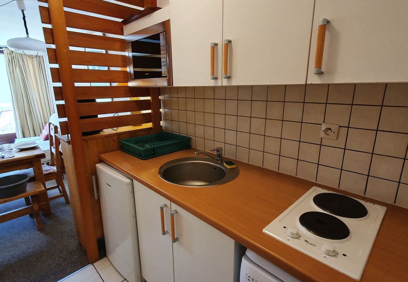 Appartement à Les Deux Alpes - Appt chaleureux 4/6 pers, balcon exposé sud