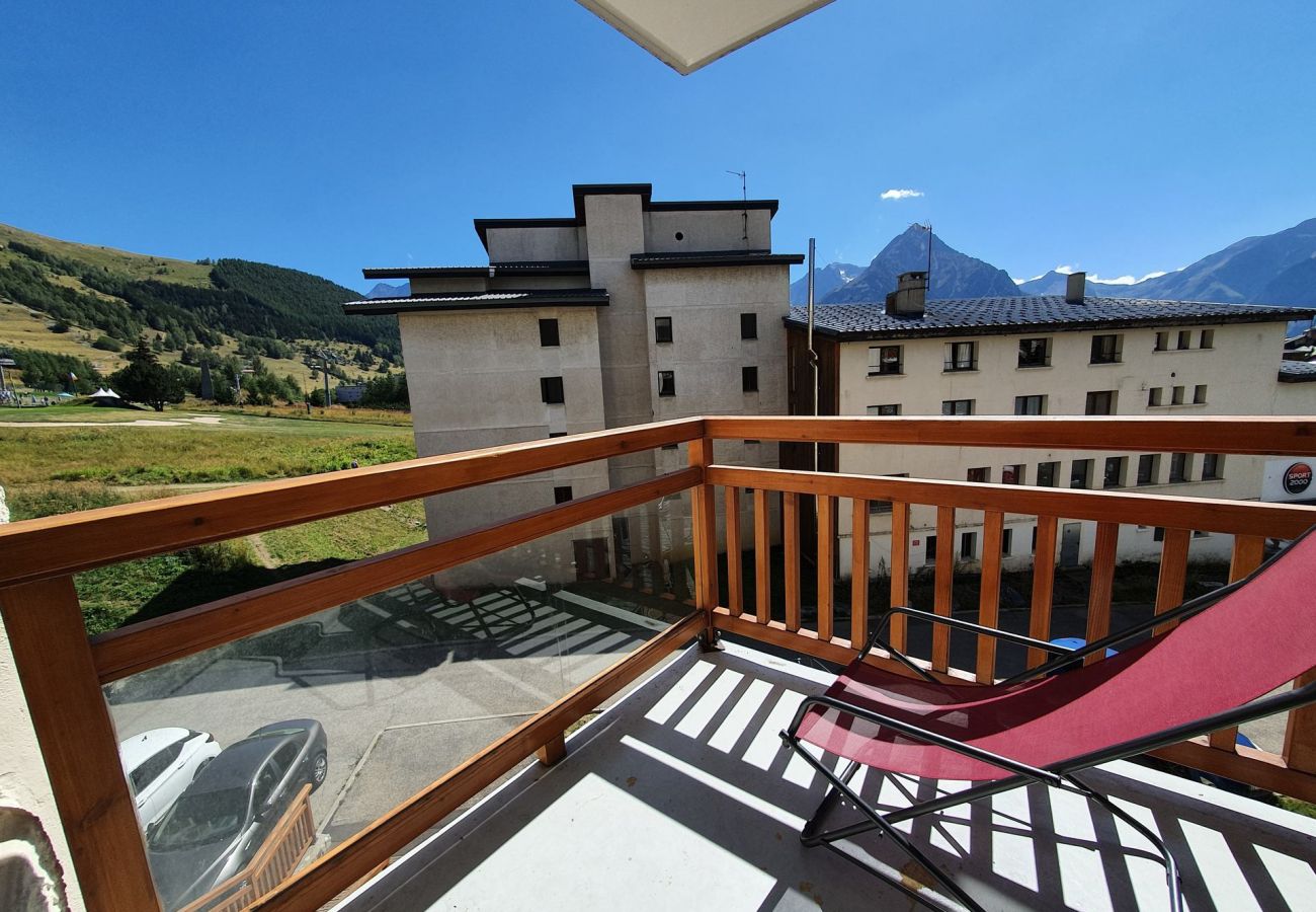 Appartement à Les Deux Alpes - Appt chaleureux 4/6 pers, balcon exposé sud