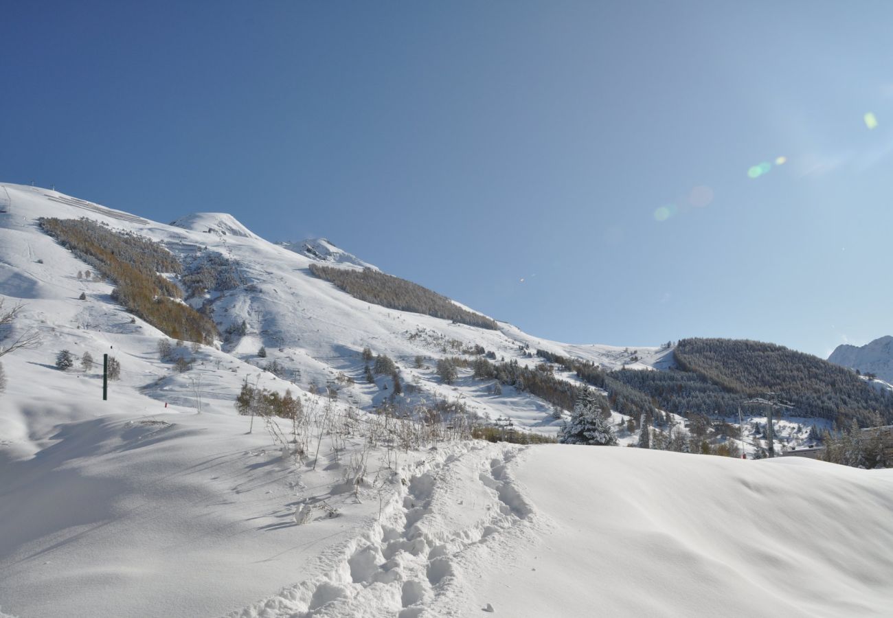 Appartement à Les Deux Alpes - Appt chaleureux 4/6 pers, balcon exposé sud