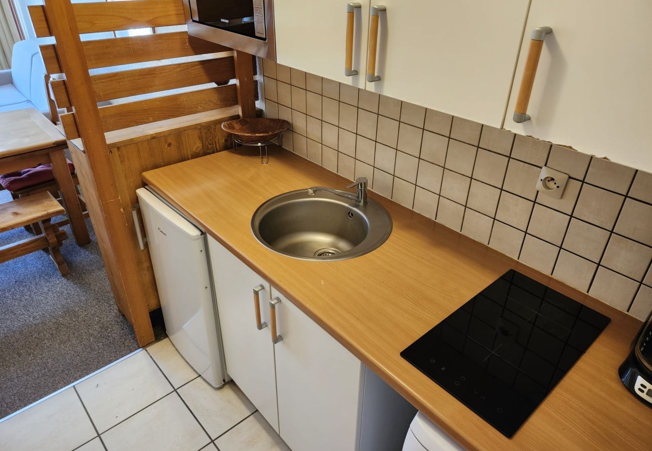 Appartement à Les Deux Alpes - Appt chaleureux 4/6 pers, balcon exposé sud