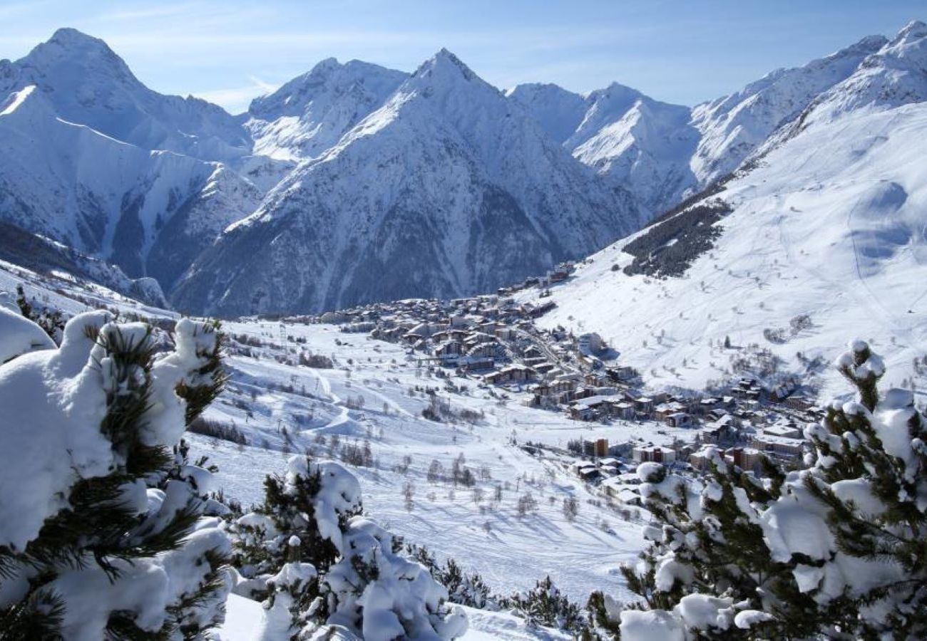 Studio à Les Deux Alpes - Studio proche des pistes 4 pers avec balcon