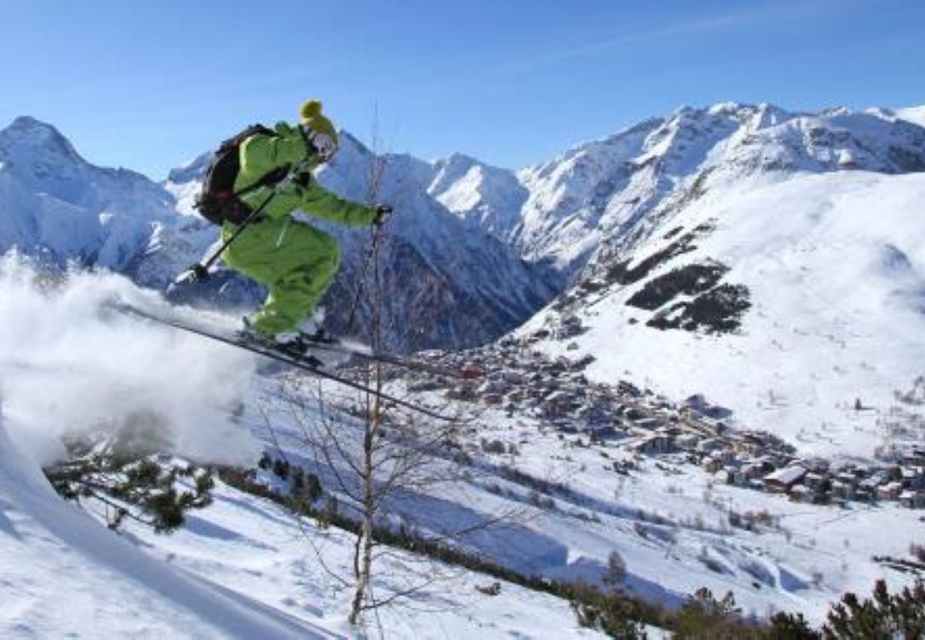 Studio à Les Deux Alpes - Studio proche des pistes 4 pers avec balcon