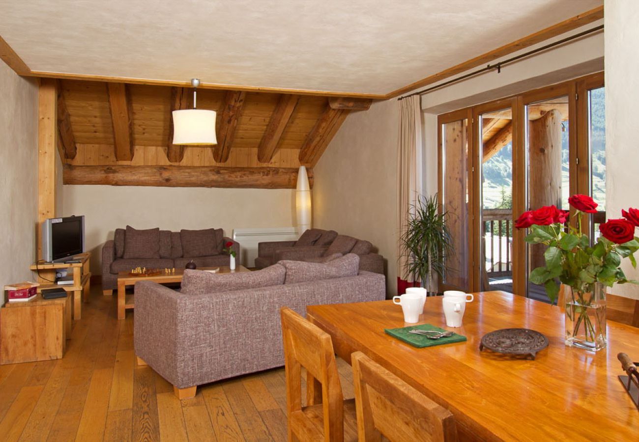 Appartement à Les Deux Alpes - Appt spacieux 10 pers, terrasse expo sud