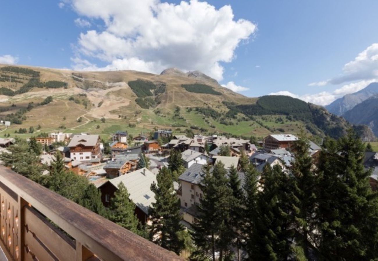 Appartement à Les Deux Alpes - Appart vue montagne 4/6 pers, télésiège à 50m