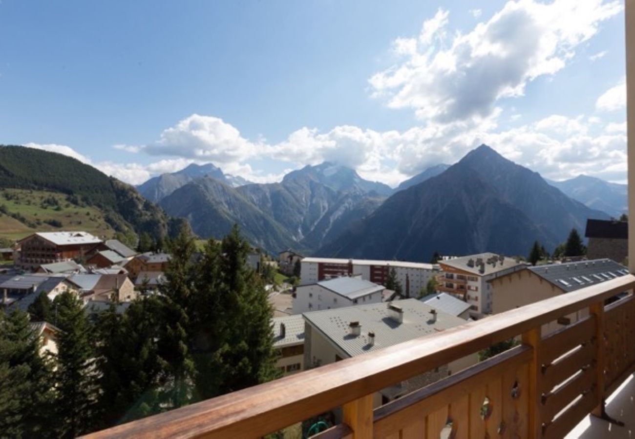 Appartement à Les Deux Alpes - Appart vue montagne 4/6 pers, télésiège à 50m