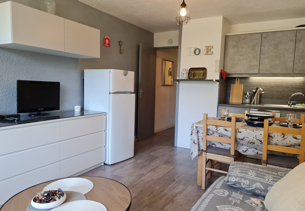 Studio à Les Deux Alpes - Studio rénové 4 pers, balcon, près des pistes