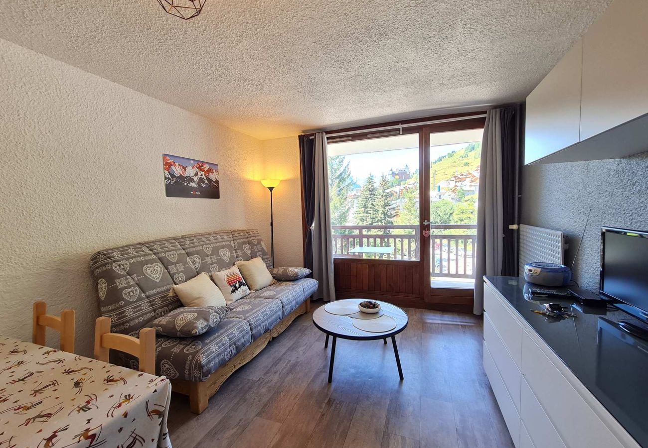 Studio à Les Deux Alpes - Studio rénové 4 pers, balcon, près des pistes