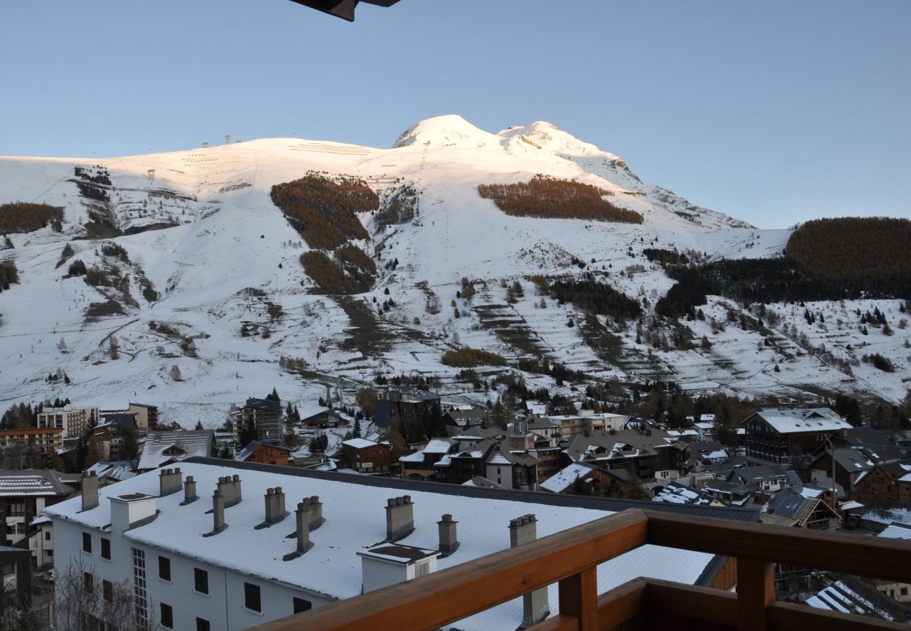 Appartement à Les Deux Alpes - Appt belle vue 4/6 pers, balcon, près des pistes