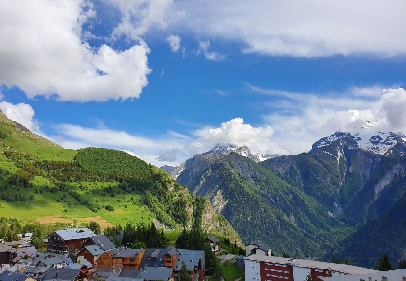 Appartement à Les Deux Alpes - Appt belle vue 4/6 pers, balcon, près des pistes