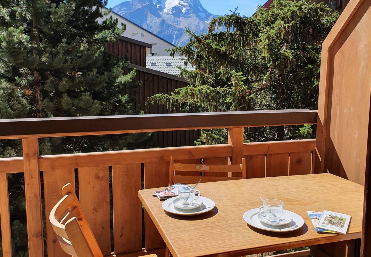 Appartement à Les Deux Alpes - Appart montagne 6 pers, balcon vue montagne