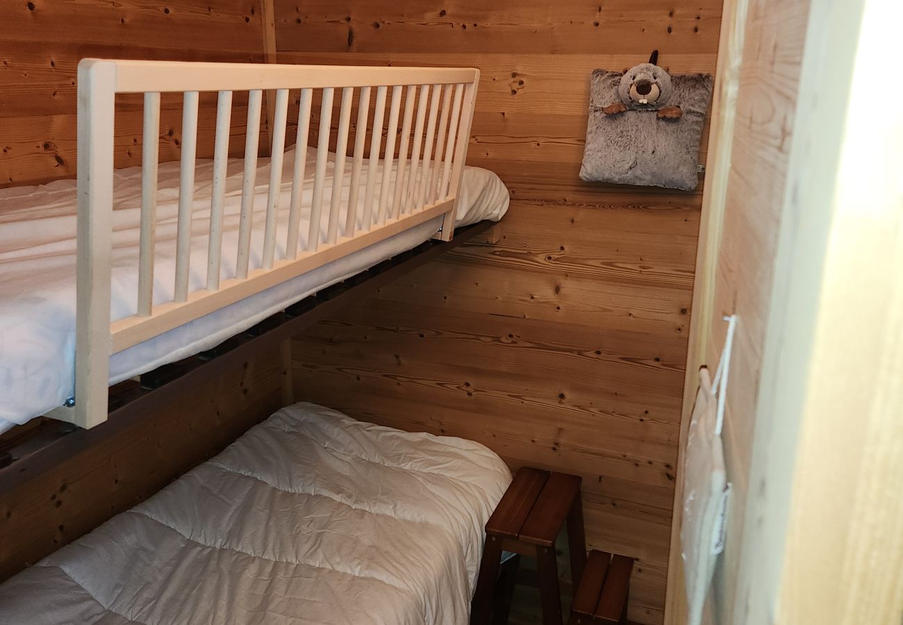 Appartement à Doucy - Appart 5 pers, balcon vue montagne, proche des pistes de ski