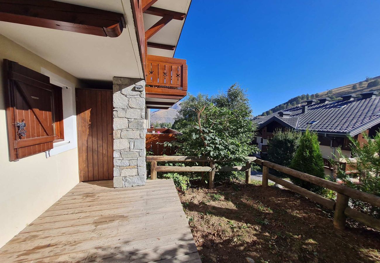 Appartement à Les Deux Alpes - Appt terrasse vue montagne avec petit jardinet, 4 pers, proche pistes