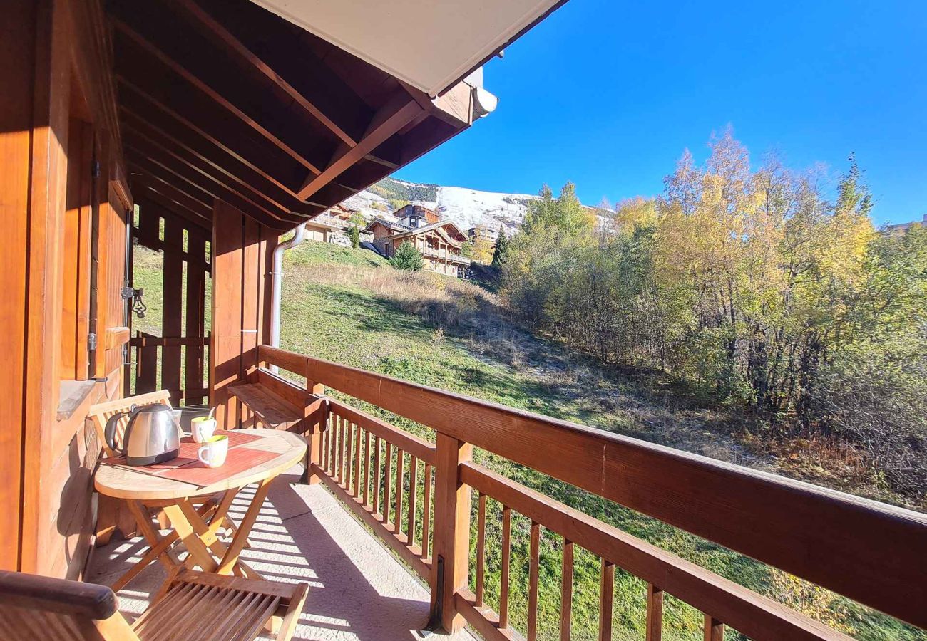 Appartement à Les Deux Alpes - Appt montagne, grand balcon, tout équipé 8pers