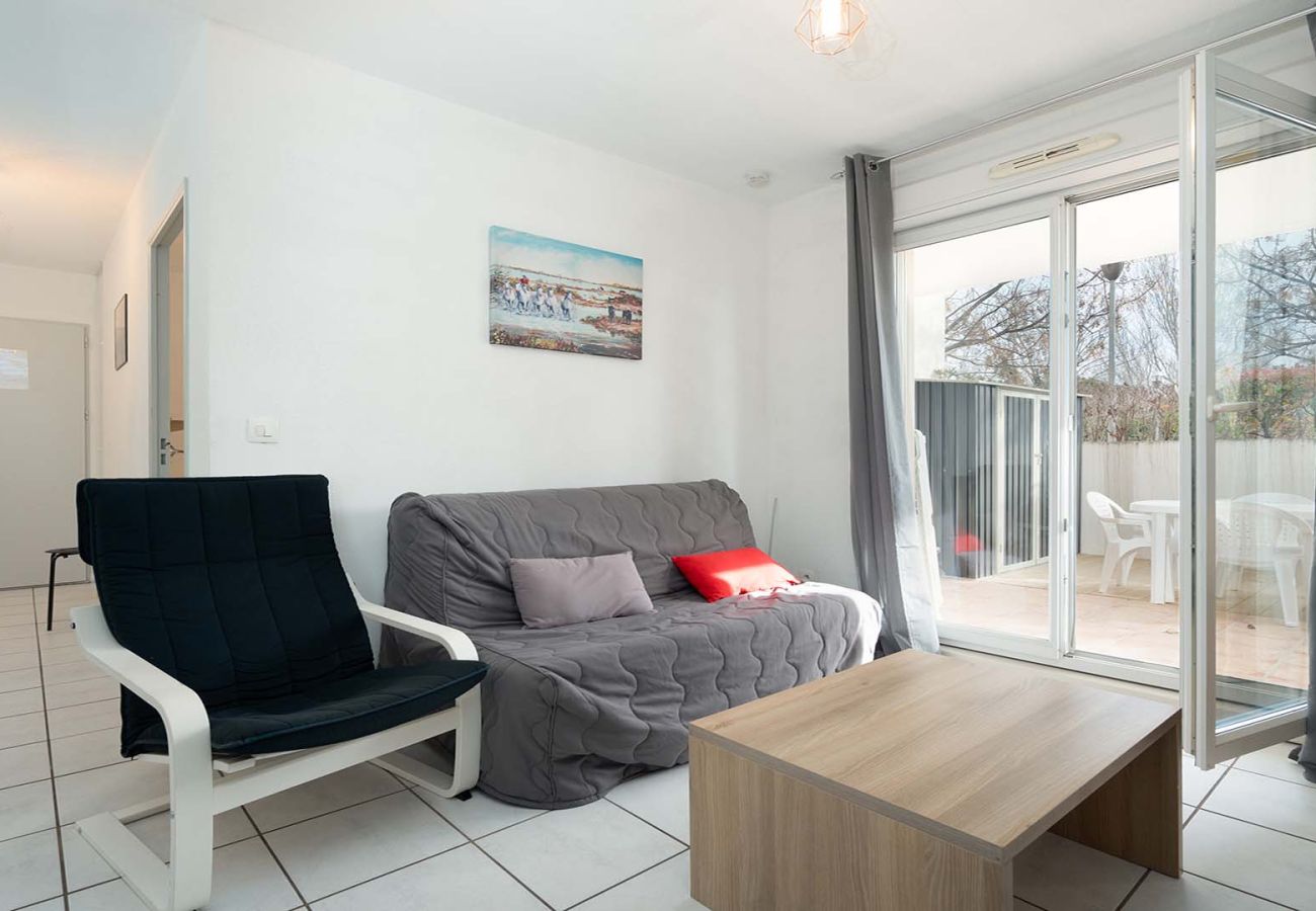 Appartement à Le Grau-du-Roi - Appt lumineux, 4 pers, grande terrasse