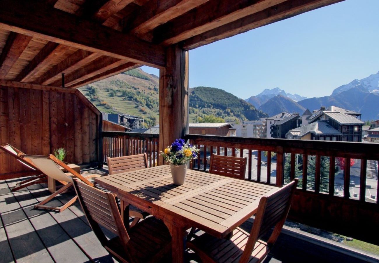 Appartement à Les Deux Alpes - Appt 4/6 pers, grande terrasse vue dégagée