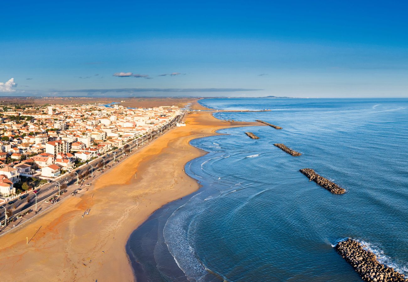 Villa à Sérignan - Villa climatisée avec jardin & piscine proche de la mer