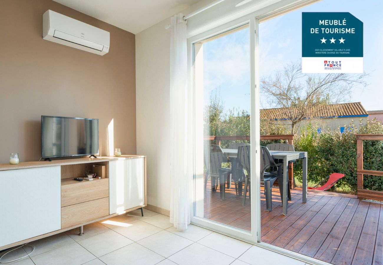 Villa à Sérignan - Maison avec jardin proche plage pour 6 pers