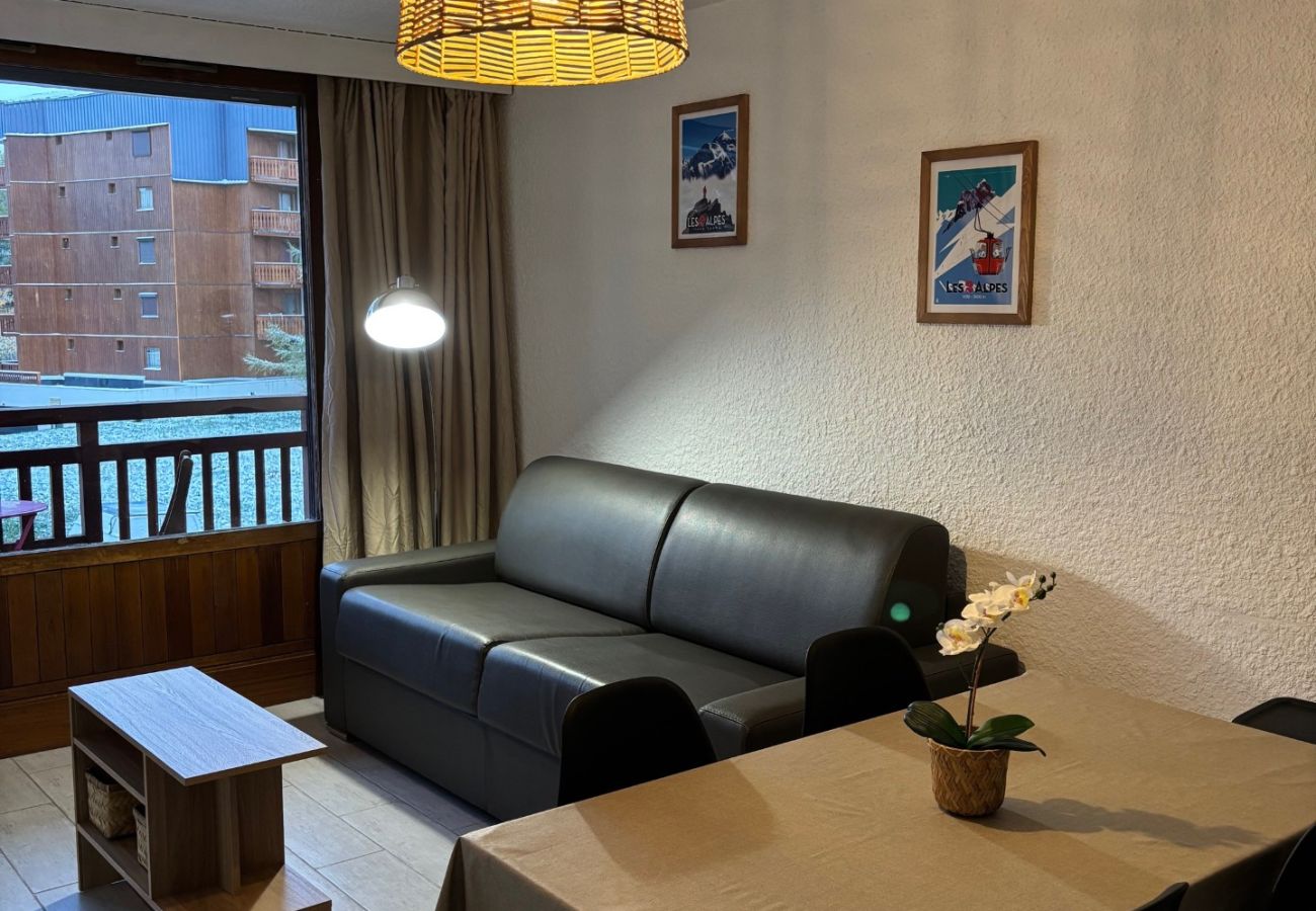 Studio à Les Deux Alpes - Studio cabine 4 personnes, balcon