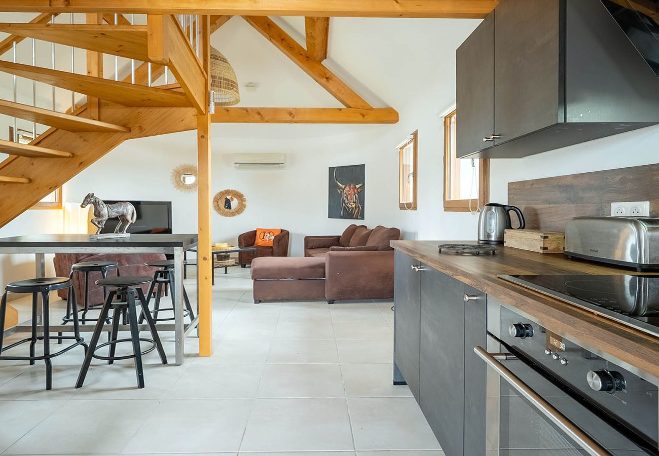 Studio à Le Grau-du-Roi - Maison mezzanine pour 4 pers dans un Ranch